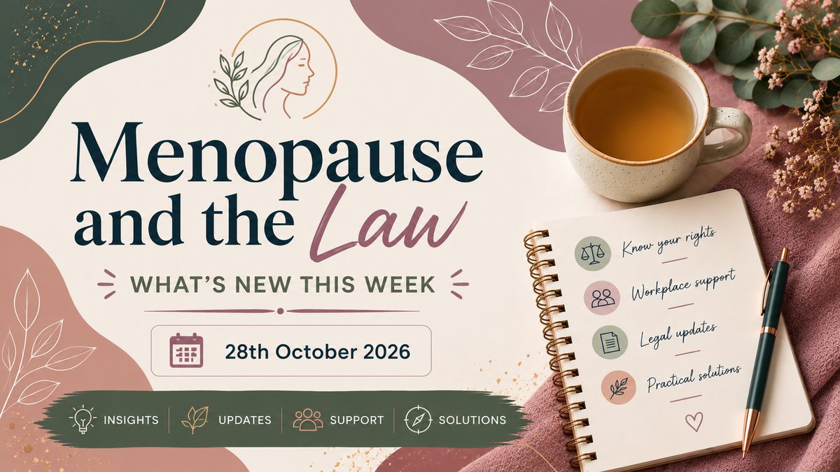 menopause news 28 october